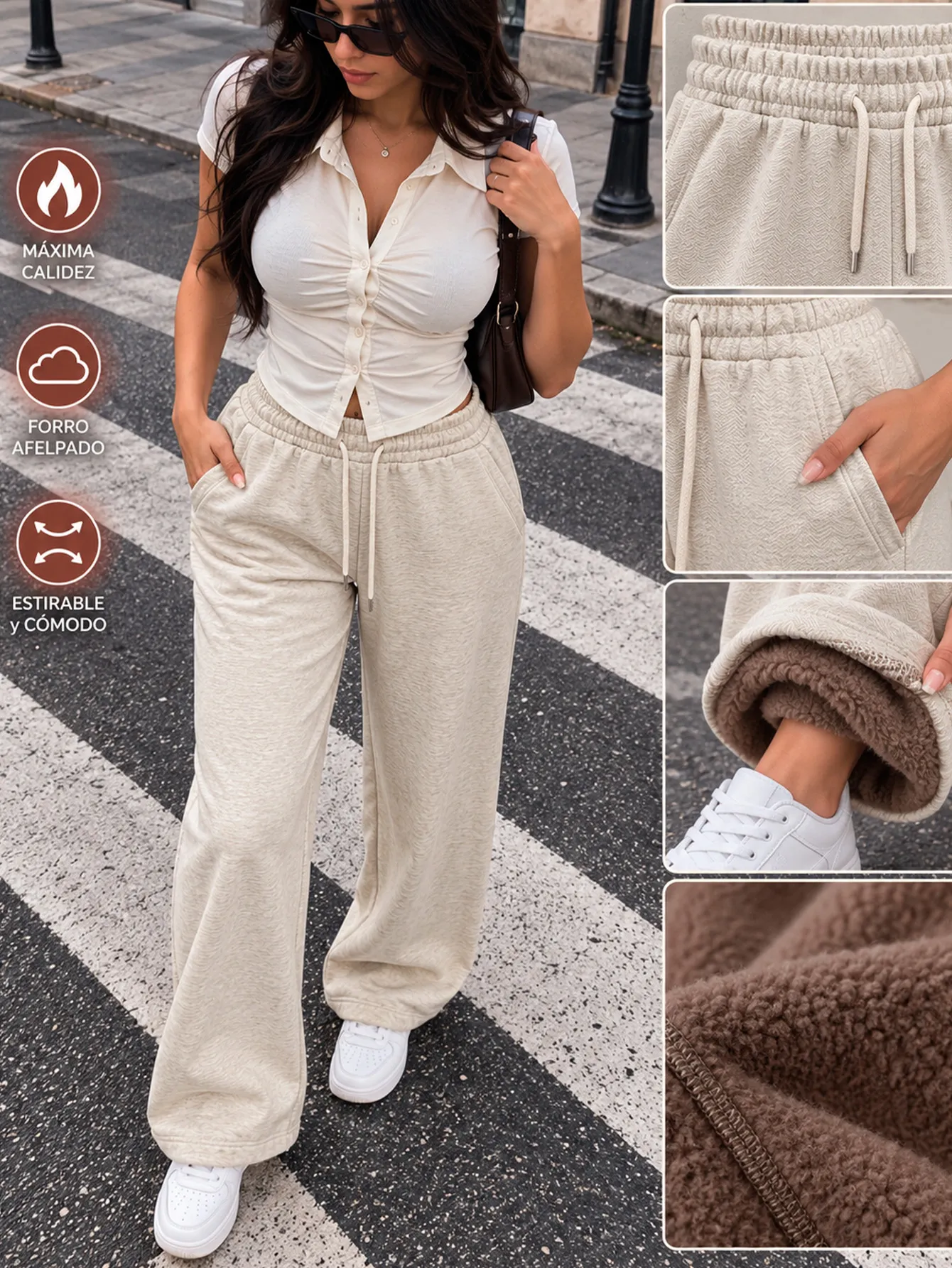 AD2650 Pantalón de vestir con estampado 15895